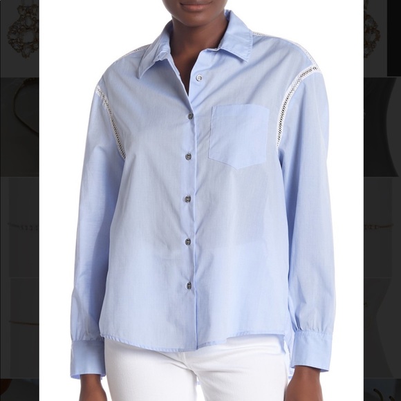 Paul & Joe Sister Mylla Lace Button Blouse